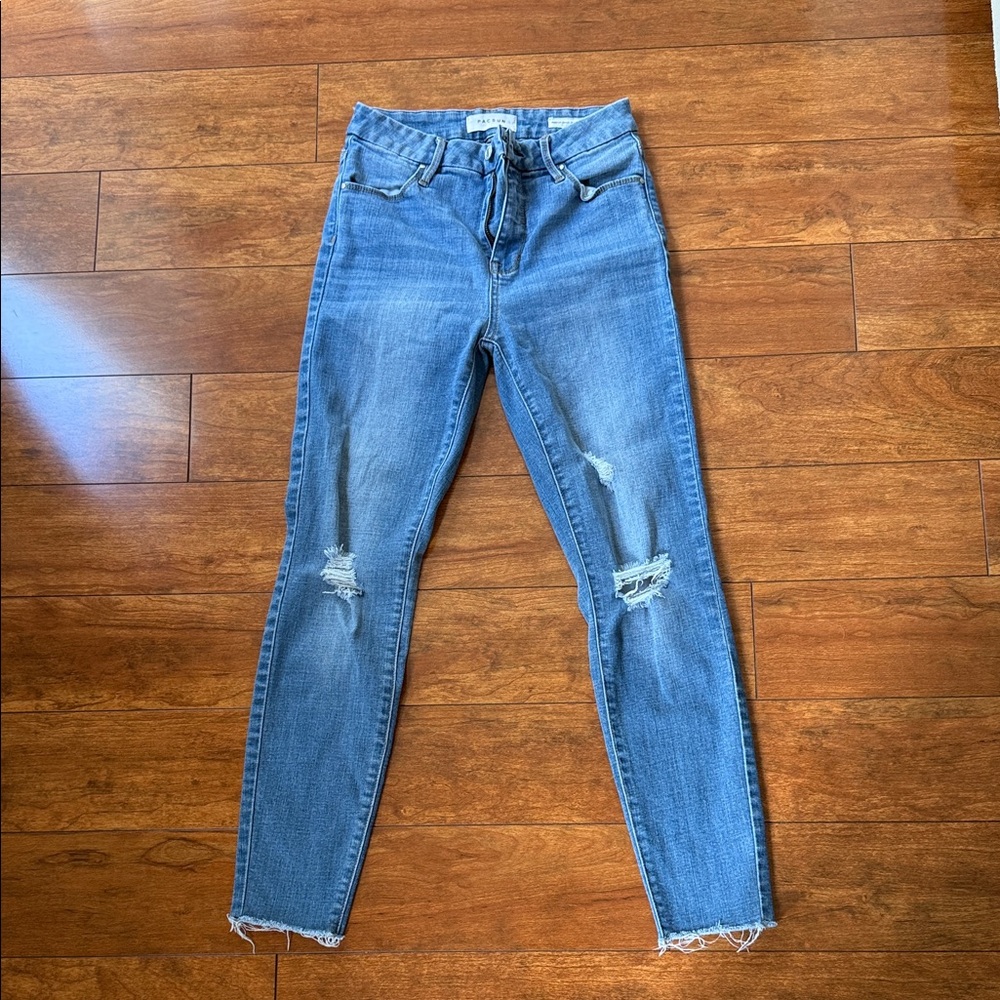 PacSun Light Blue Ripped Skinny Jeans
